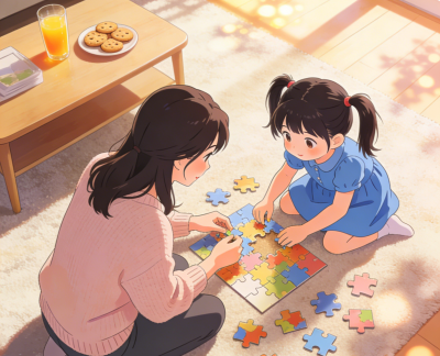 生成亲子互动动漫照片 e1772524611694